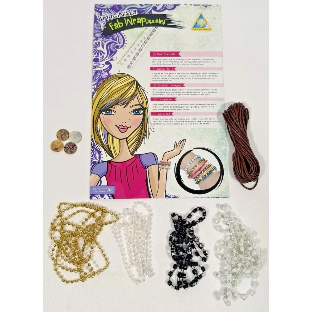 Just My Style ABC Beads Jewelry Kit Kids Multicolor Mixed Craft Lot 1100+ Pcs